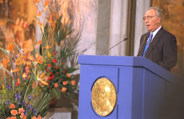 Shimon Peres Israel Nobel da Paz