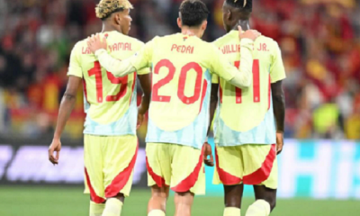 Pedri, Nico e Yamal seleção Espanha