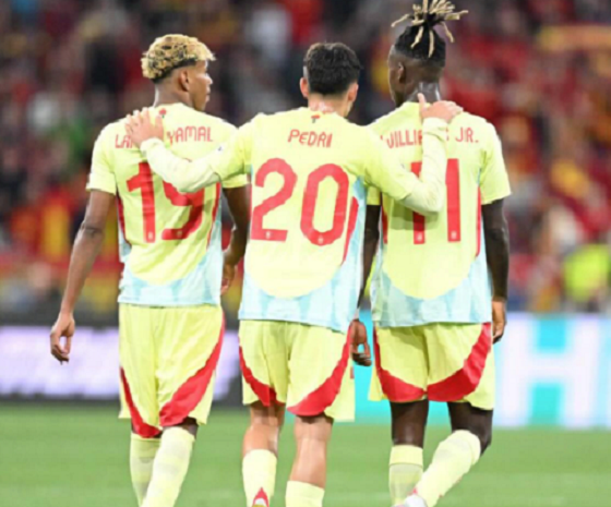 Pedri, Nico e Yamal seleção Espanha
